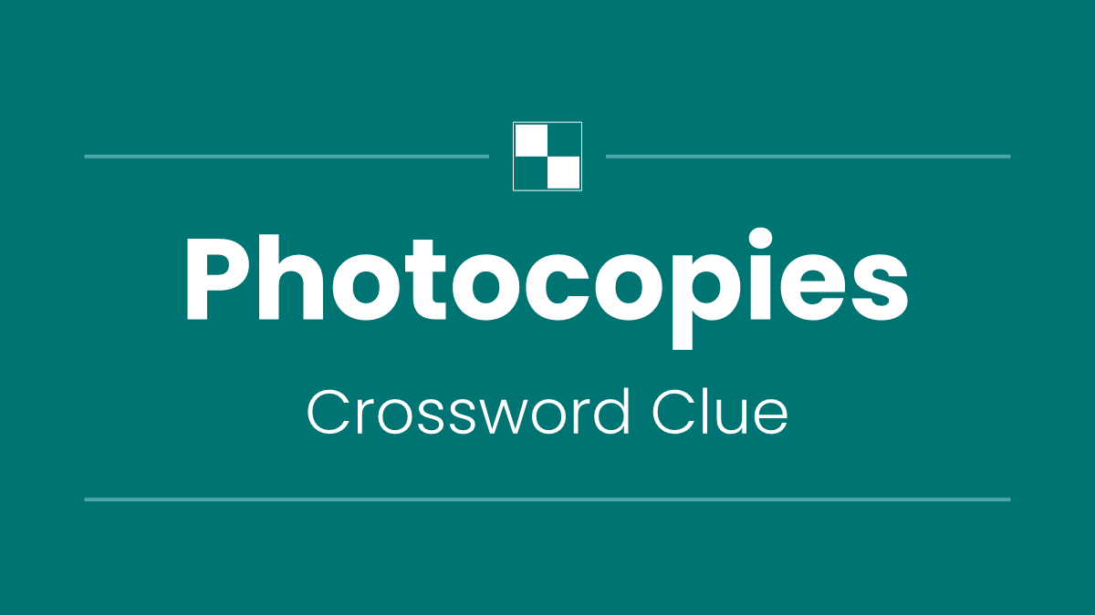 Photocopies