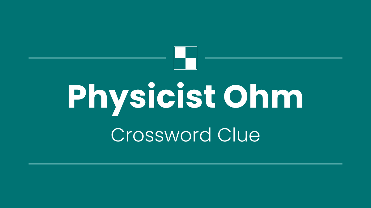 Physicist Ohm