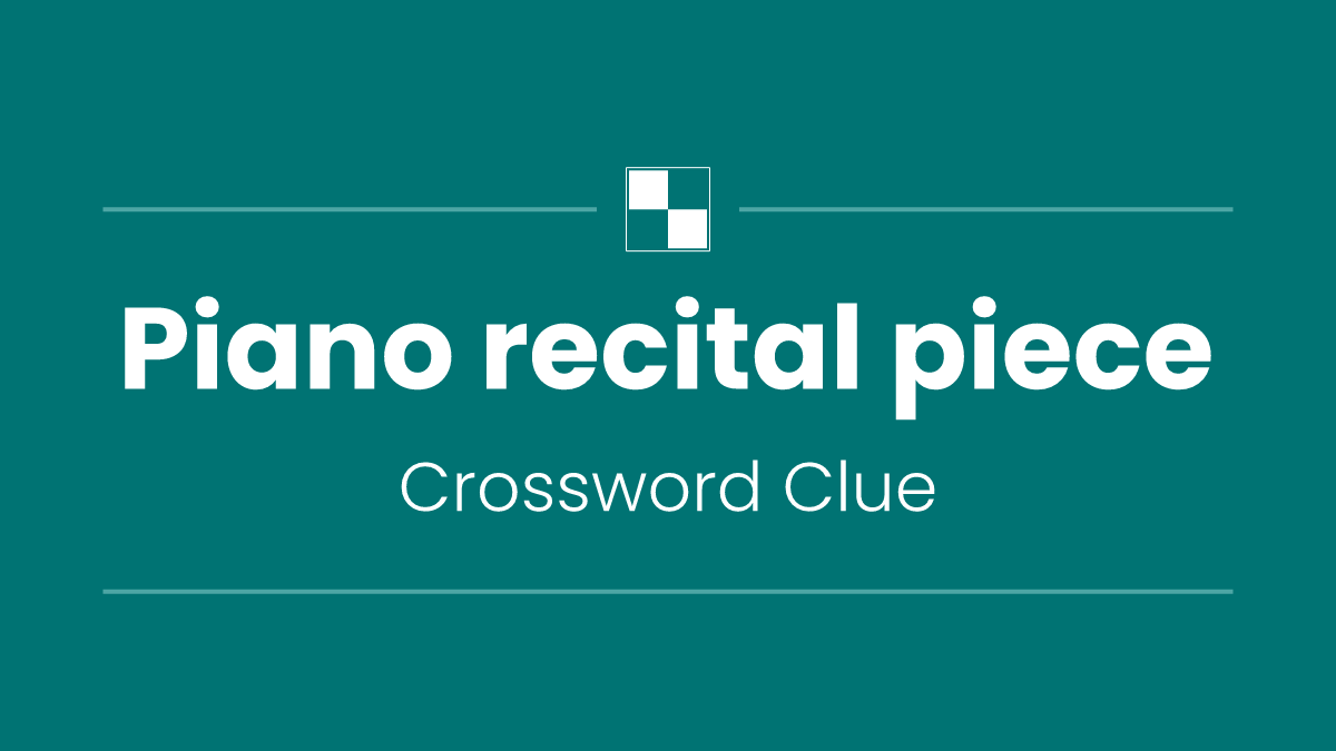 Piano recital piece