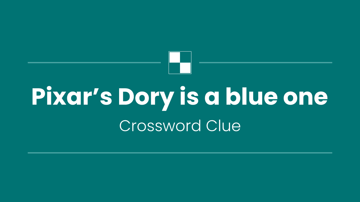 Pixar’s Dory is a blue one