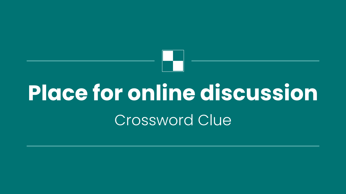 Place for online discussion