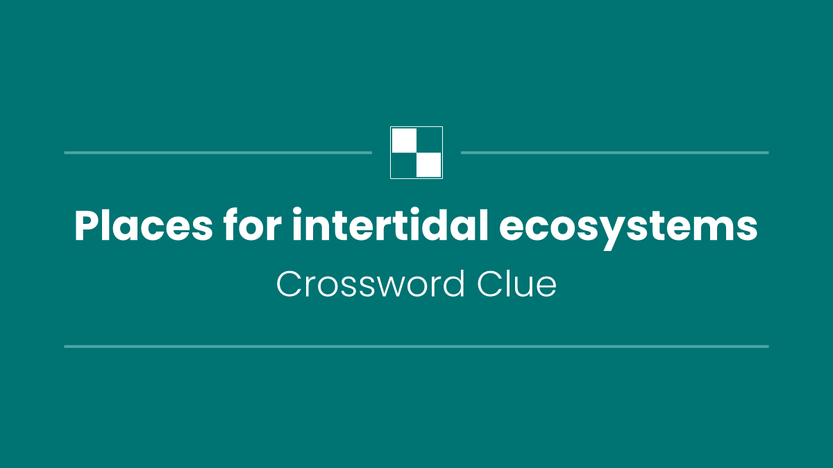 Places for intertidal ecosystems