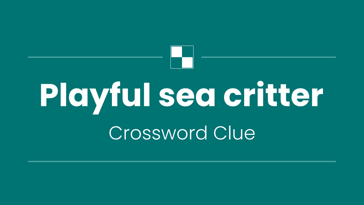 Playful sea critter
