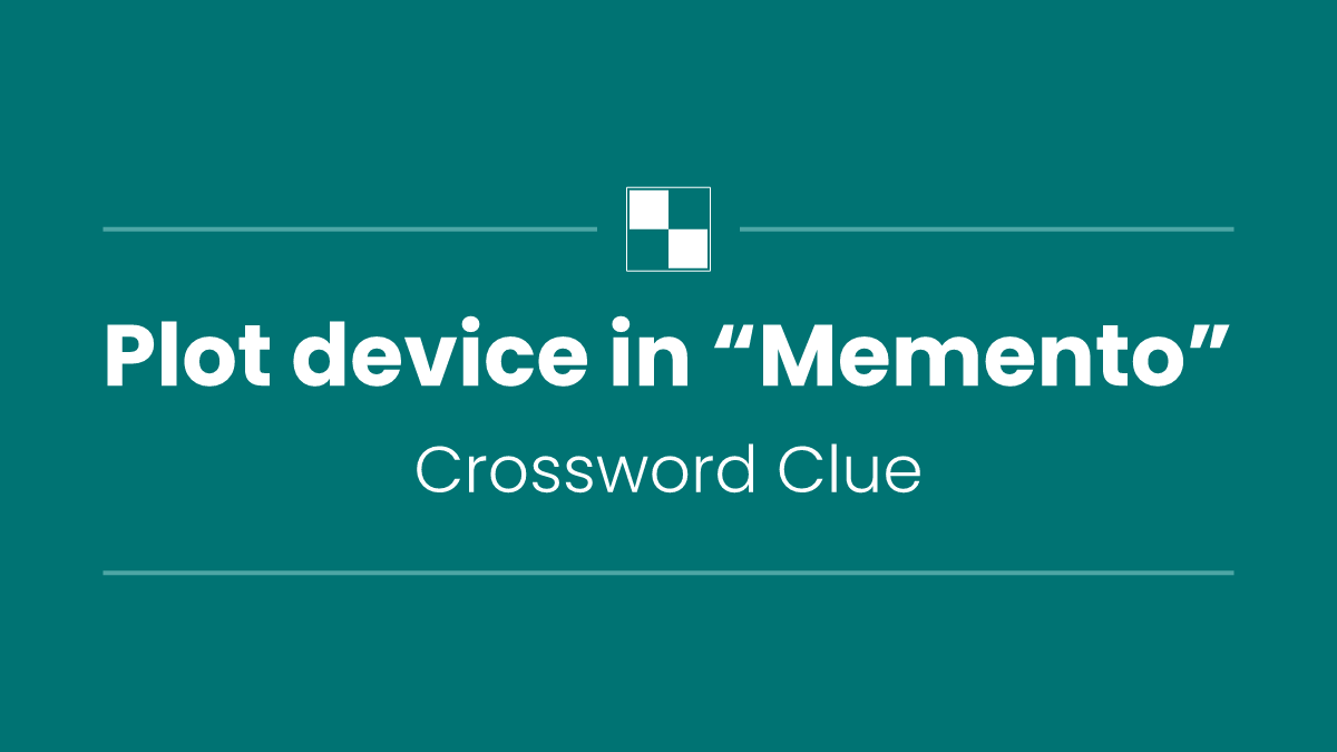Plot device in “Memento”