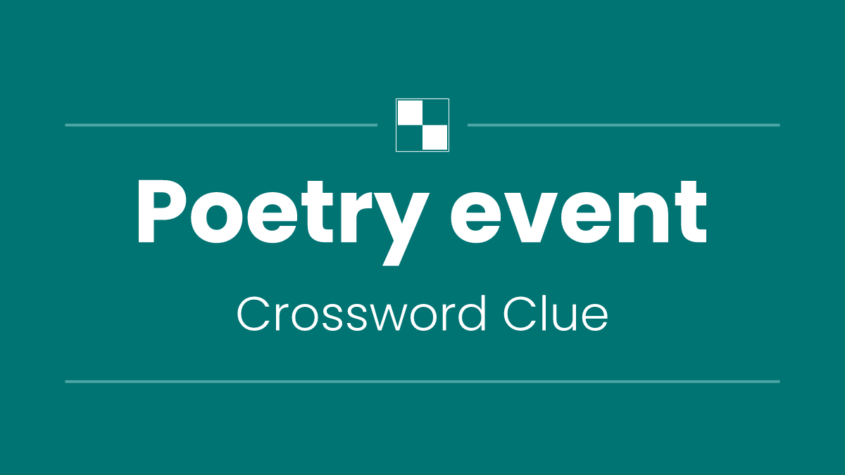 Poetry event