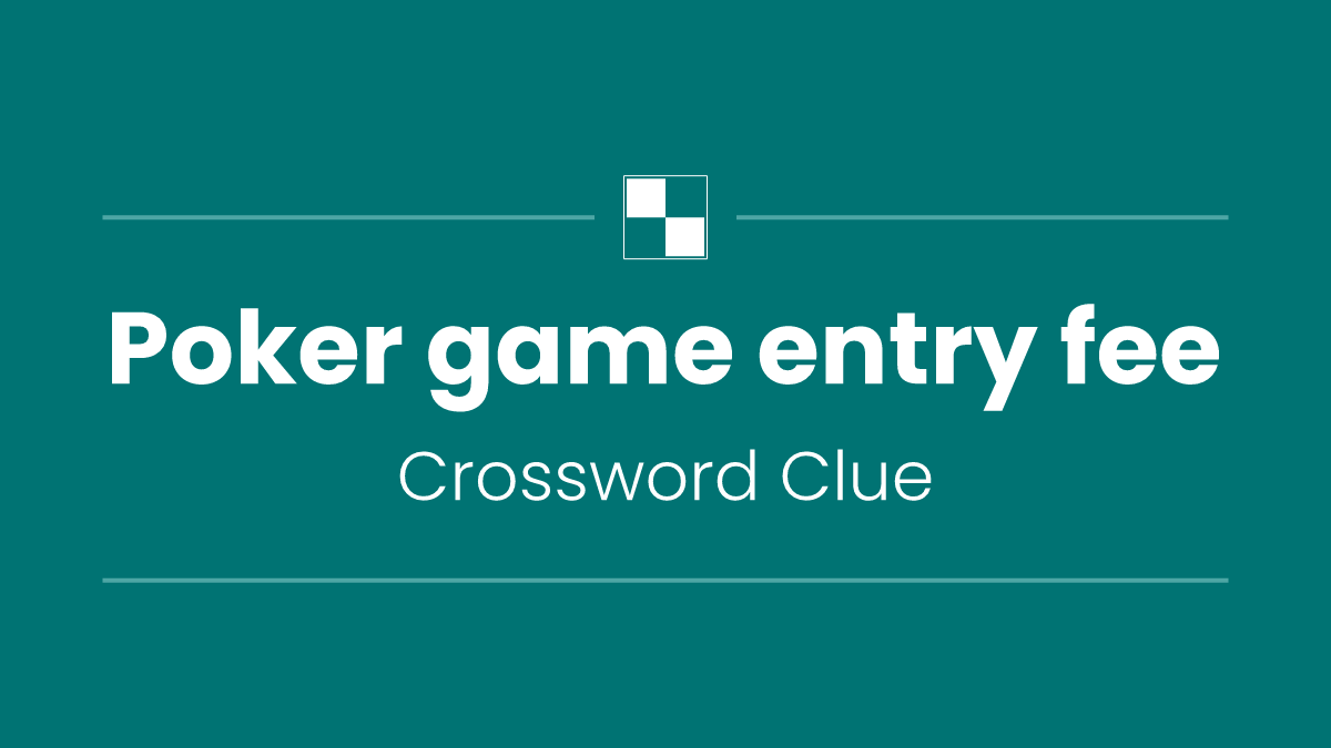 Poker game entry fee