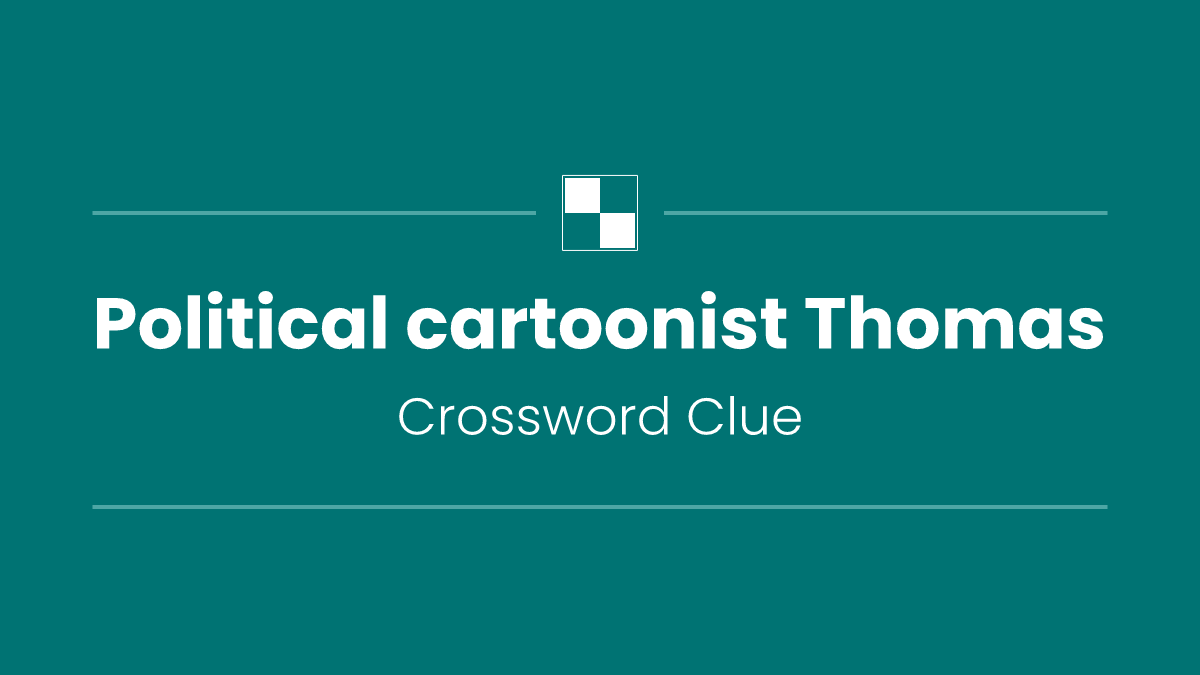 Political cartoonist Thomas