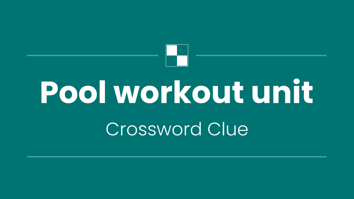 Pool workout unit