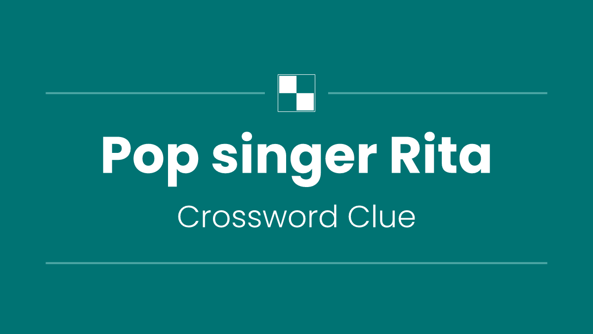 Pop singer Rita