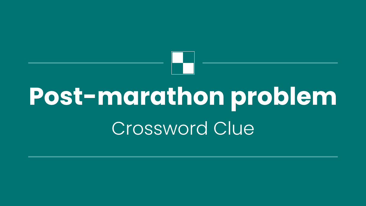 Post-marathon problem