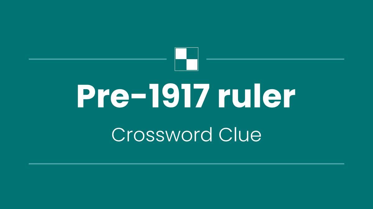 Pre-1917 ruler