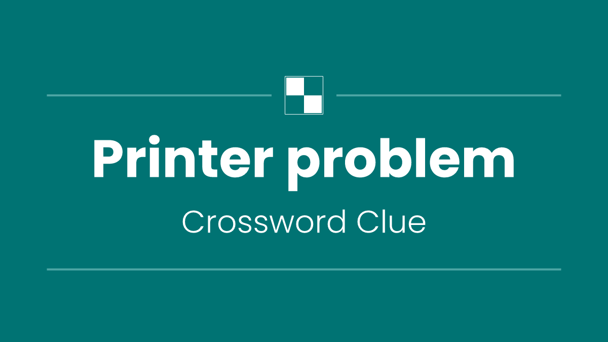 Printer problem