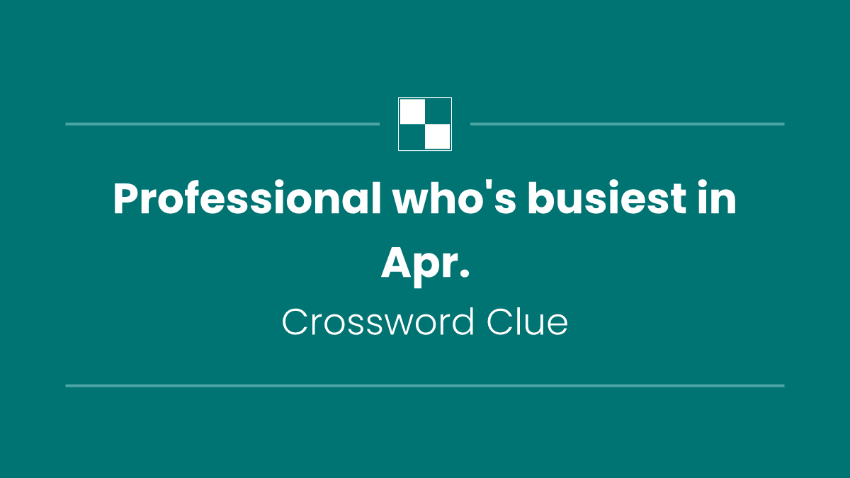 Professional who's busiest in Apr.