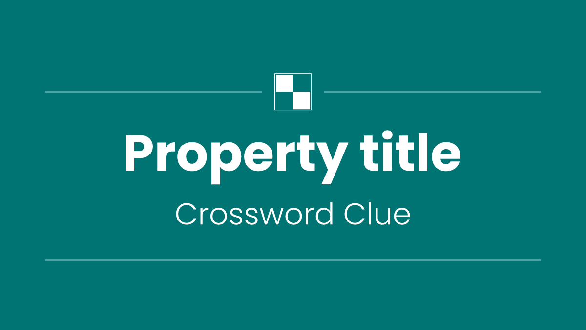 Property title
