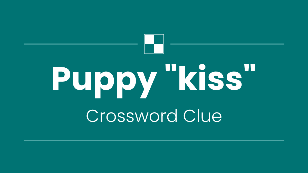 Puppy "kiss"