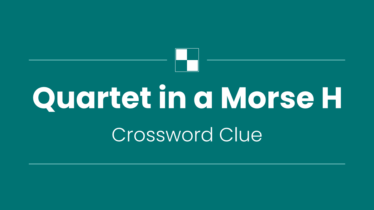 Quartet in a Morse H