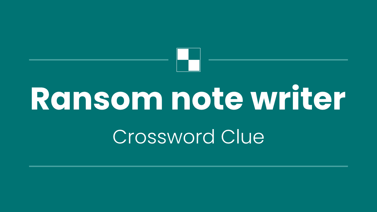 Ransom note writer