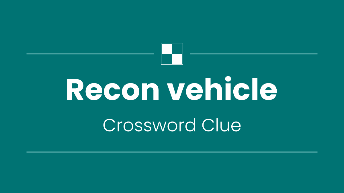 Recon vehicle