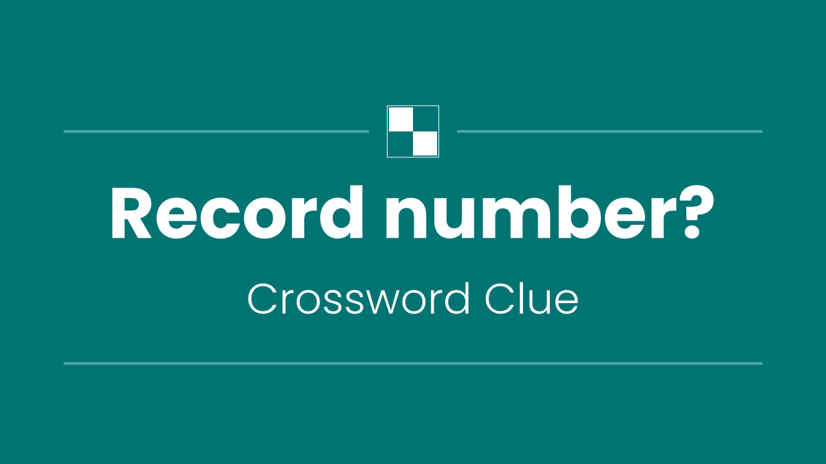 Record number?