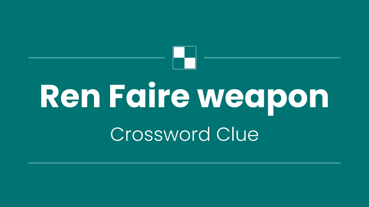 Ren Faire weapon