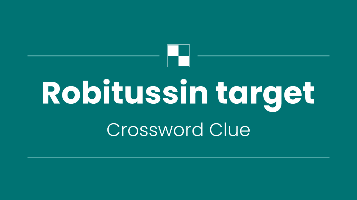 Robitussin target