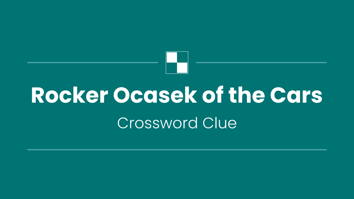 Rocker Ocasek of the Cars