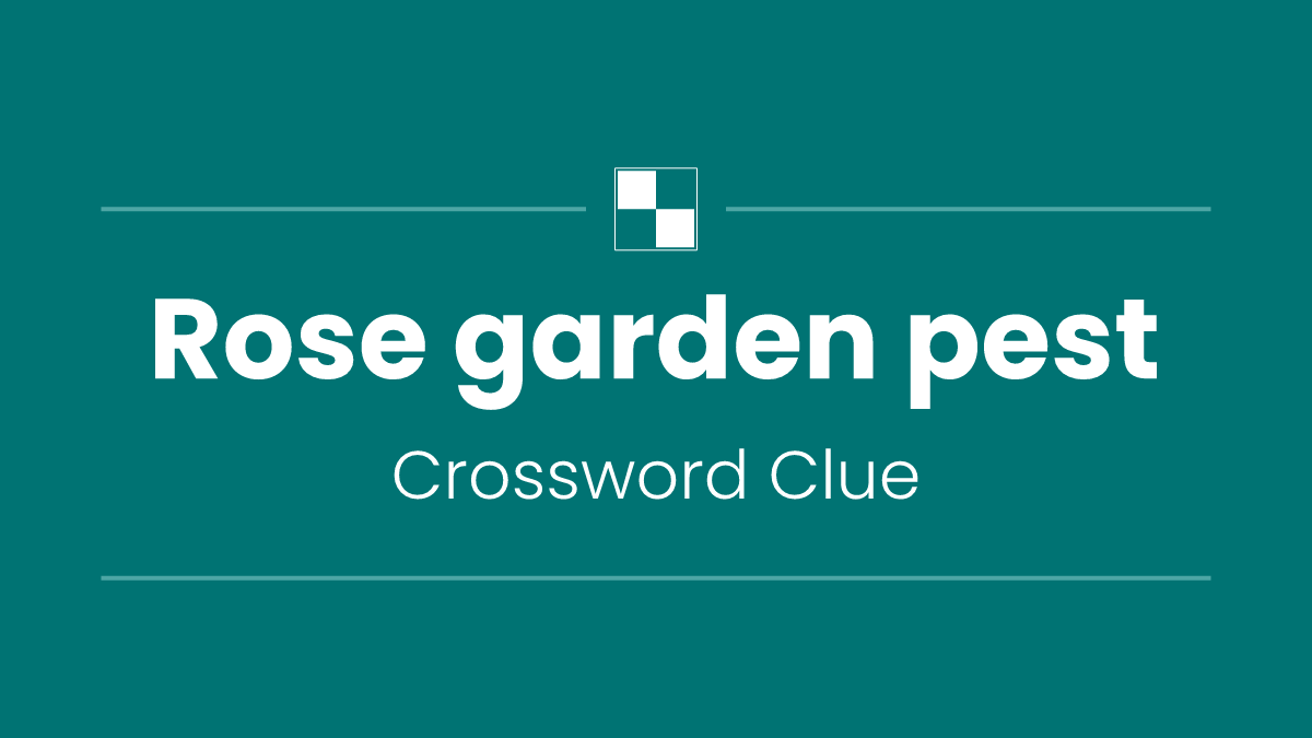 Rose garden pest
