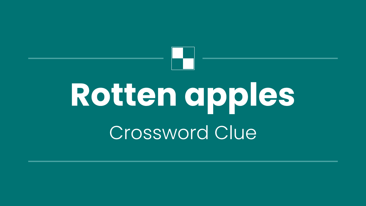 Rotten apples