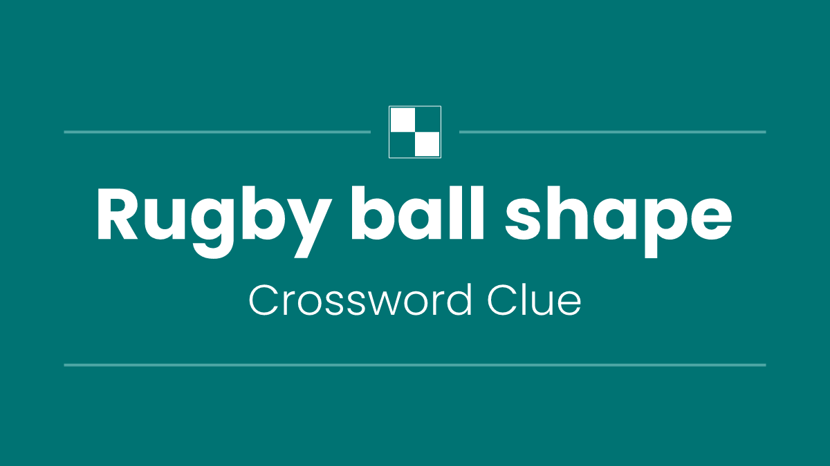 Rugby ball shape