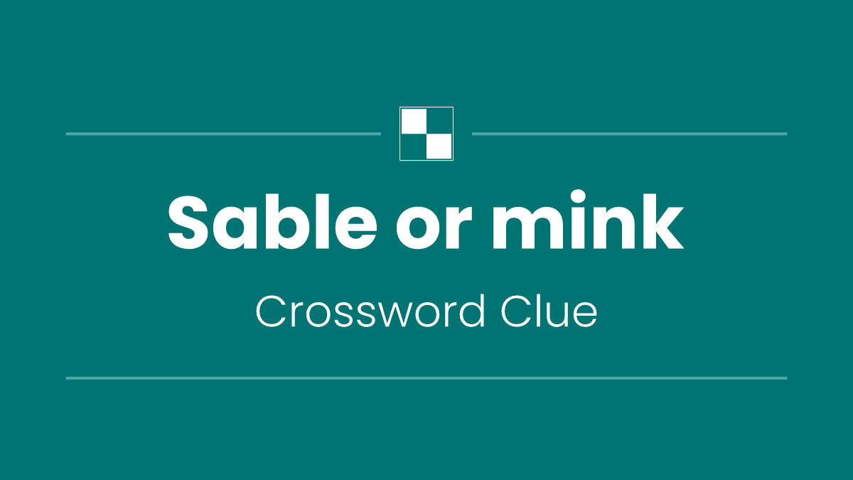 Sable or mink