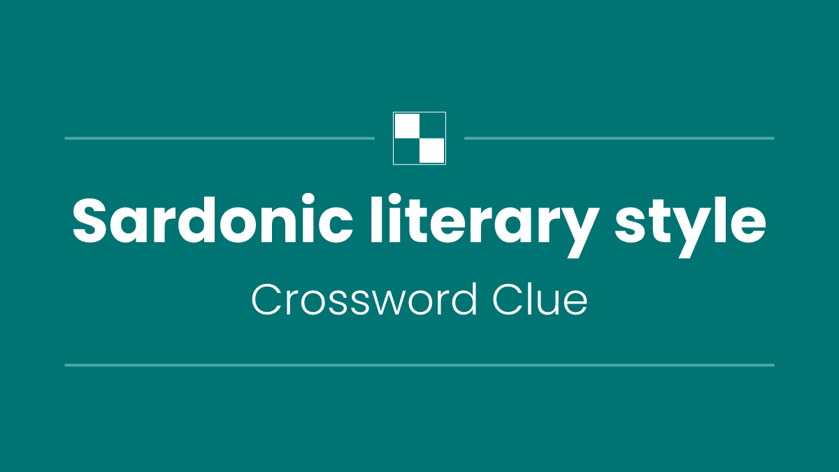 Sardonic literary style
