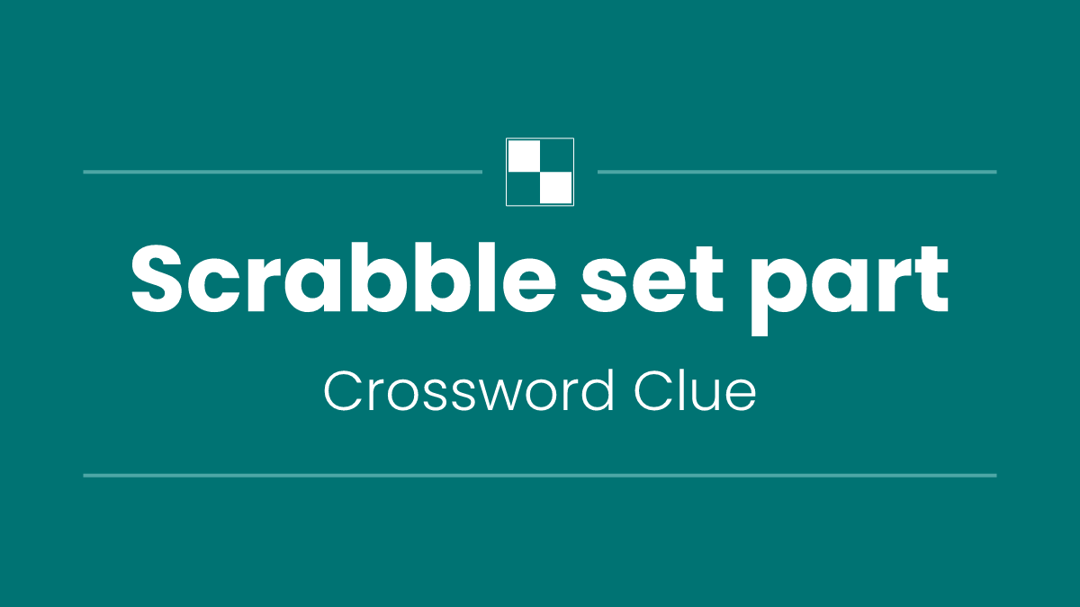 Scrabble set part