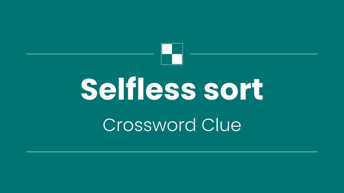 Selfless sort