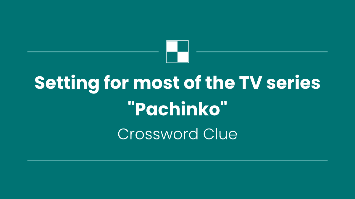 Setting for most of the TV series "Pachinko"
