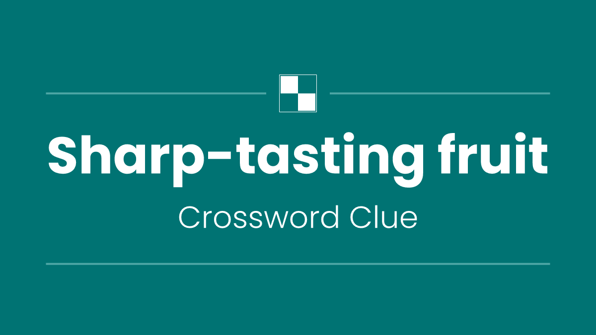 Sharp-tasting fruit