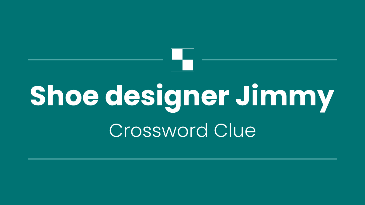 Shoe designer Jimmy