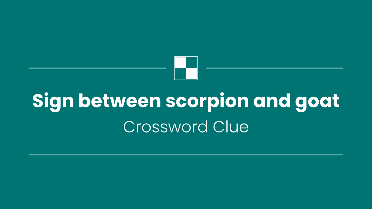 Sign between scorpion and goat