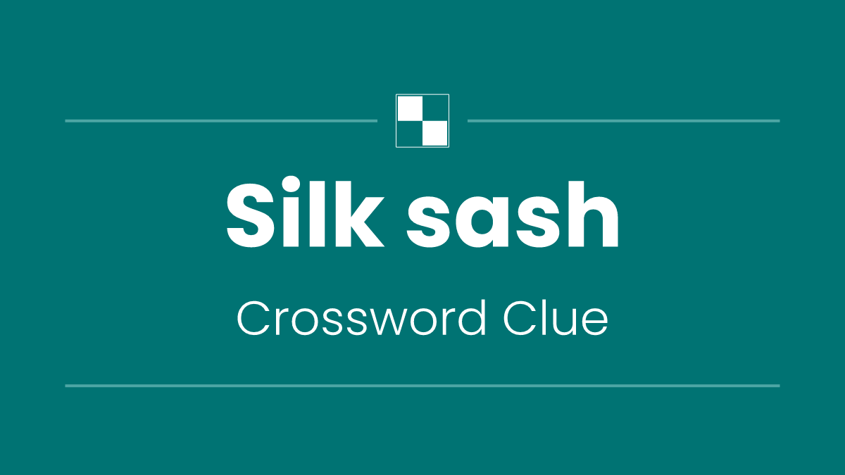 Silk sash