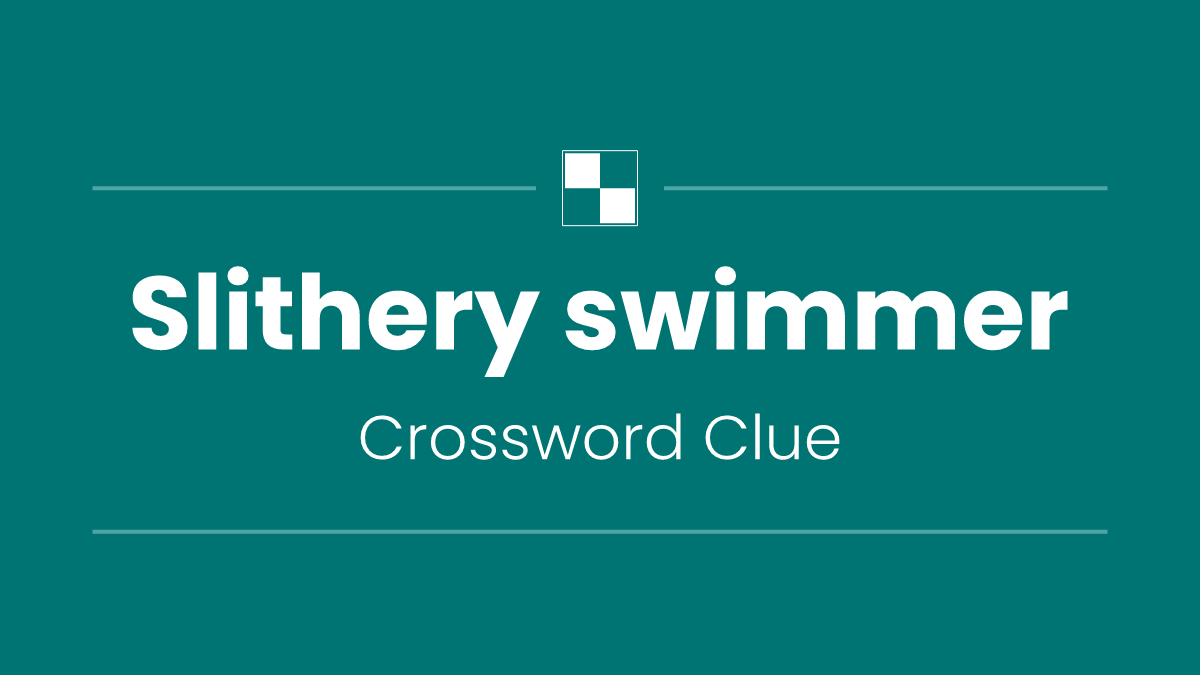Slithery swimmer