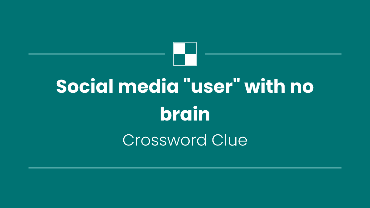 Social media "user" with no brain