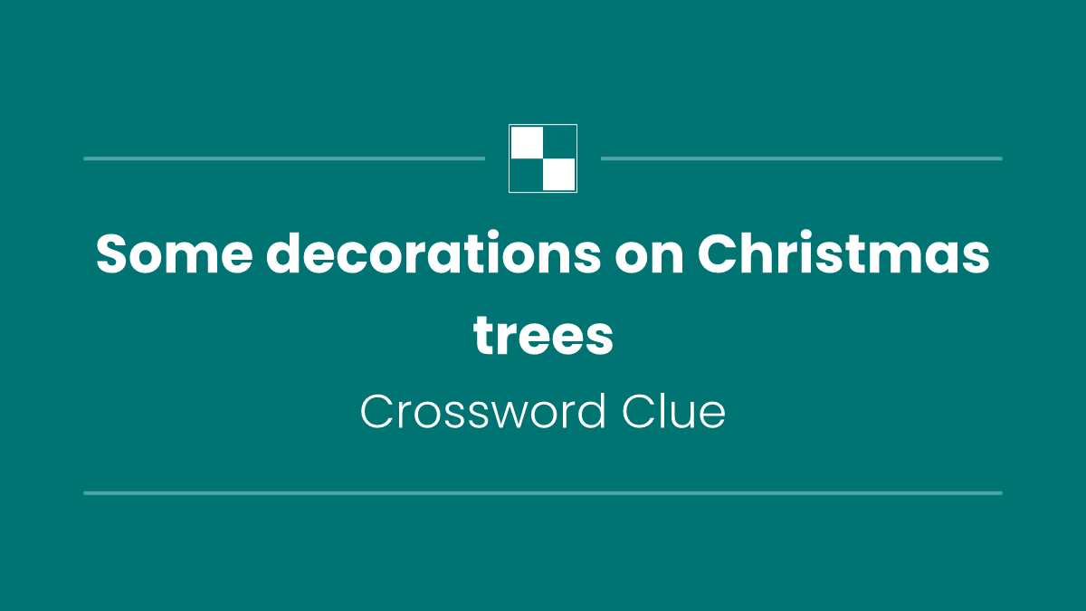 Some decorations on Christmas trees