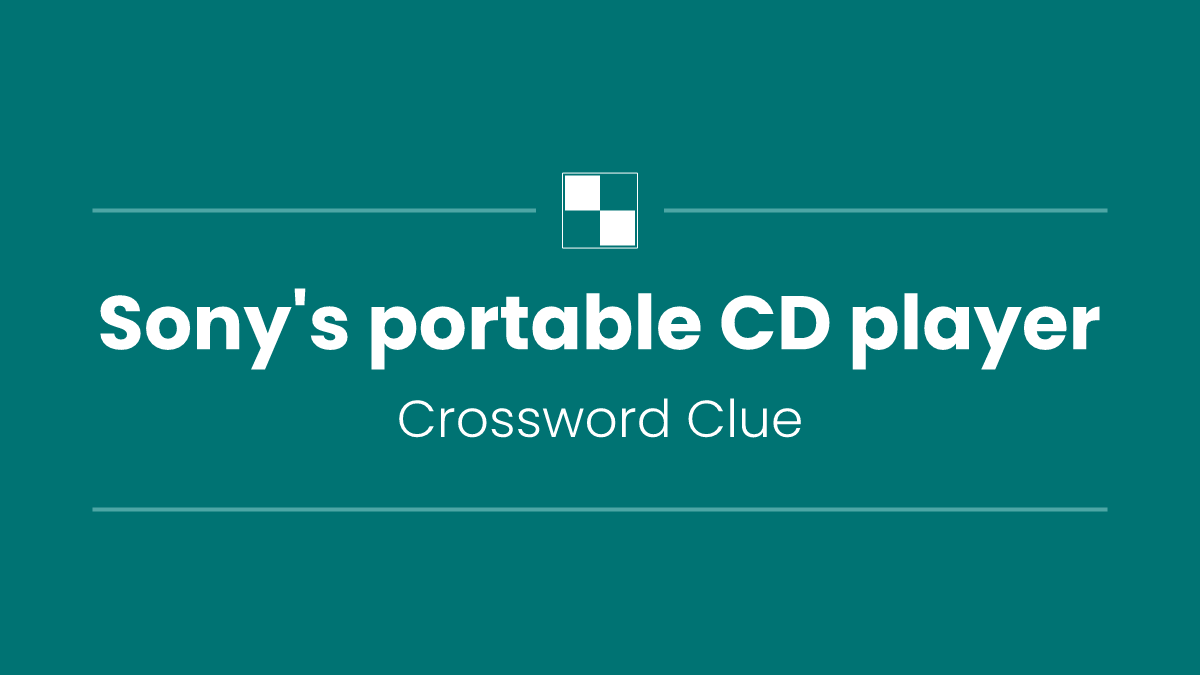 Sony's portable CD player