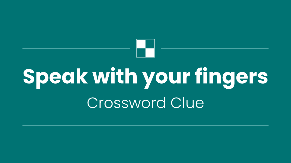 Speak with your fingers