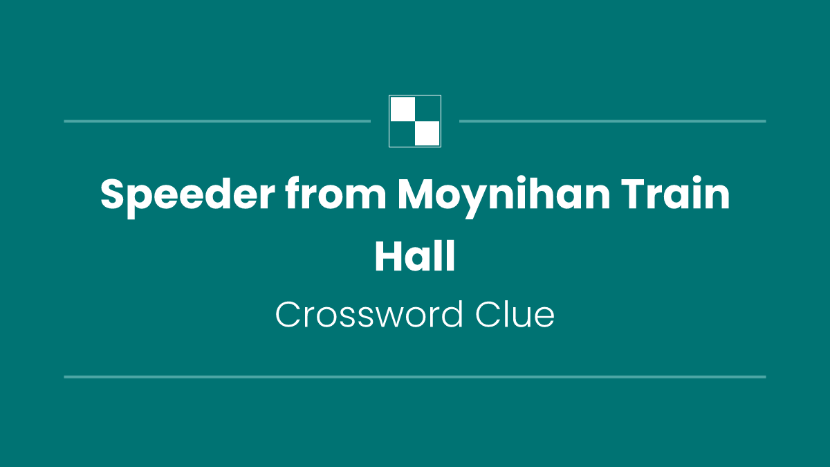 Speeder from Moynihan Train Hall