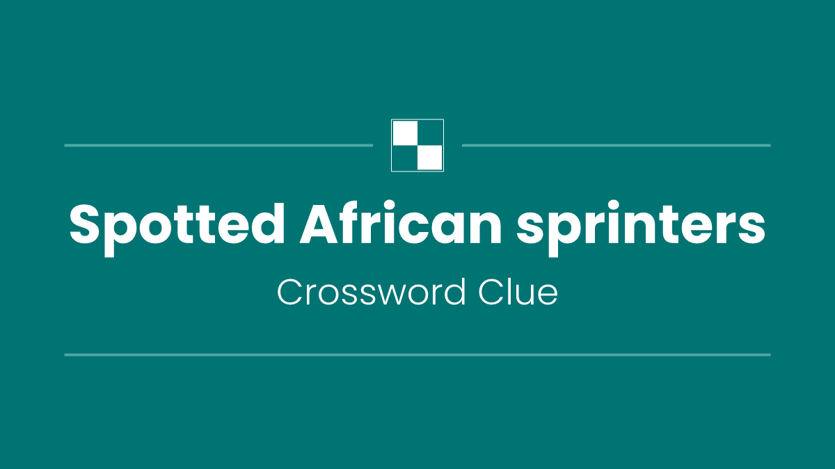 Spotted African sprinters