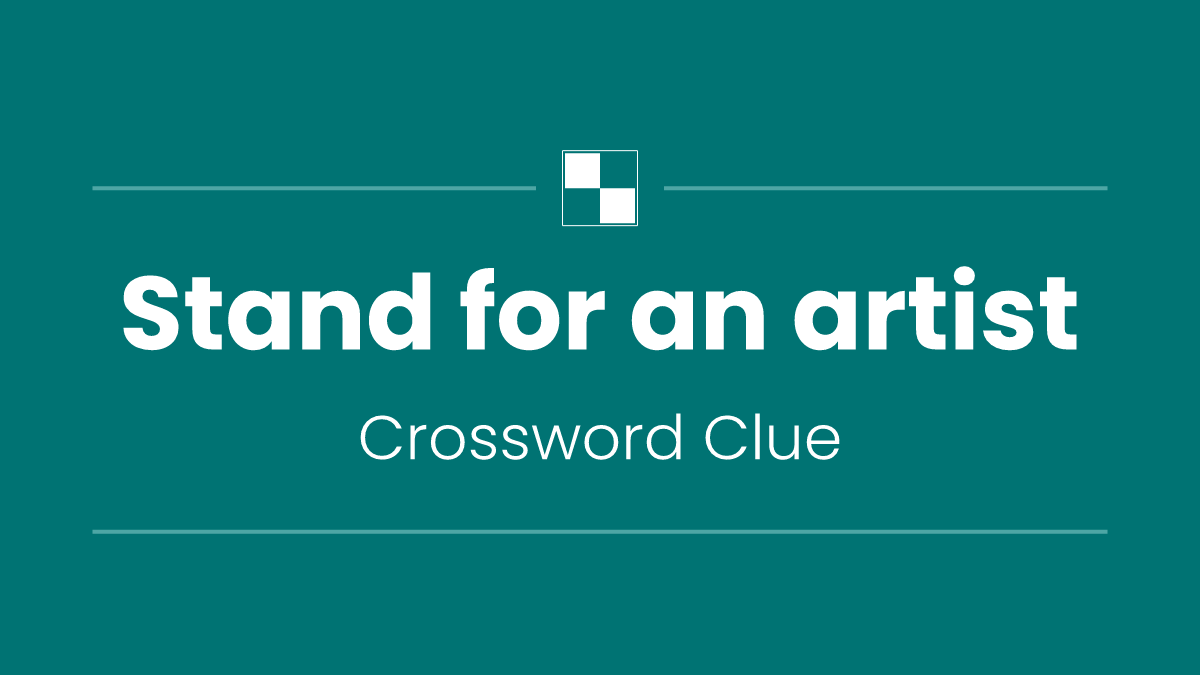 Stand for an artist