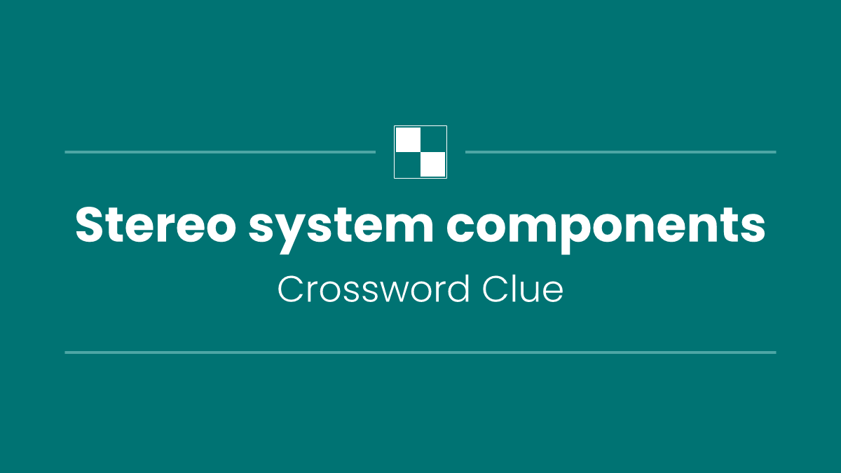 Stereo system components