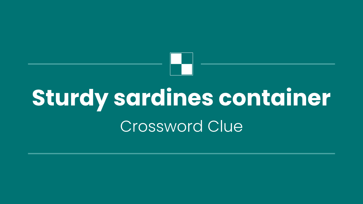Sturdy sardines container