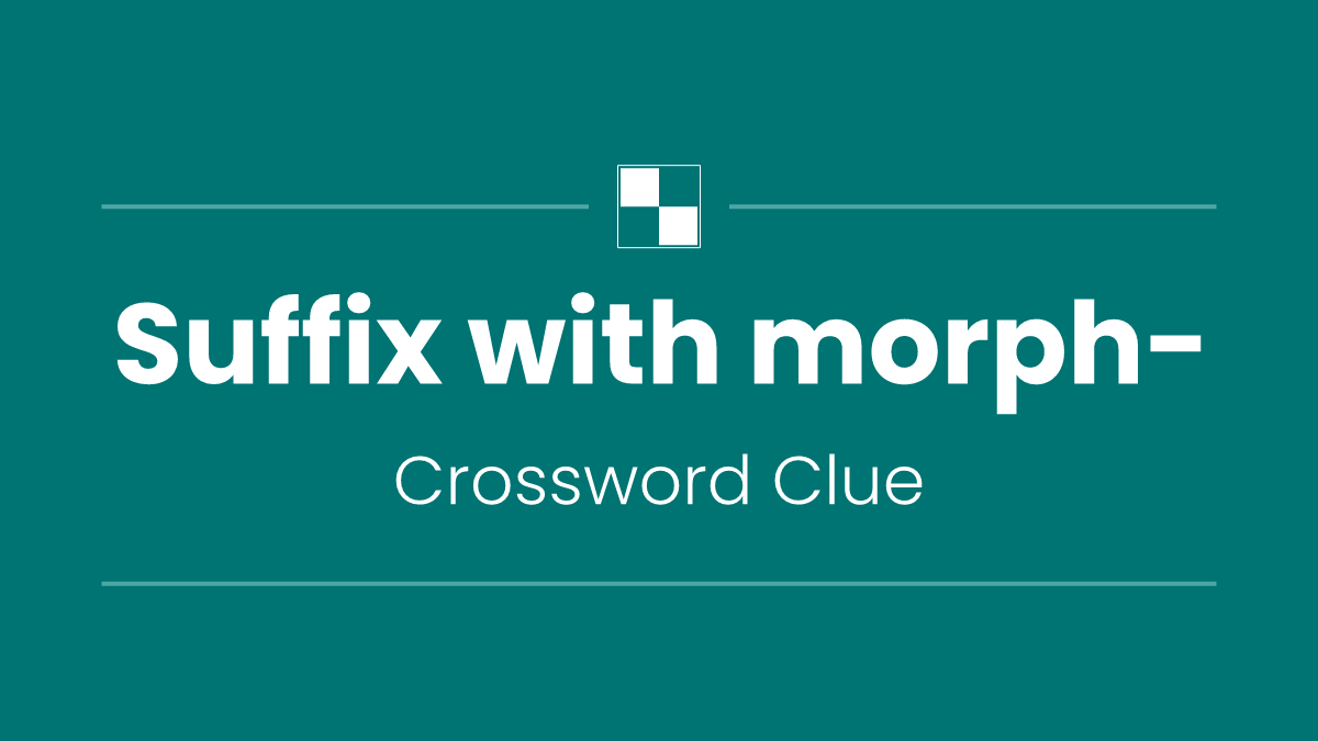 Suffix with morph-