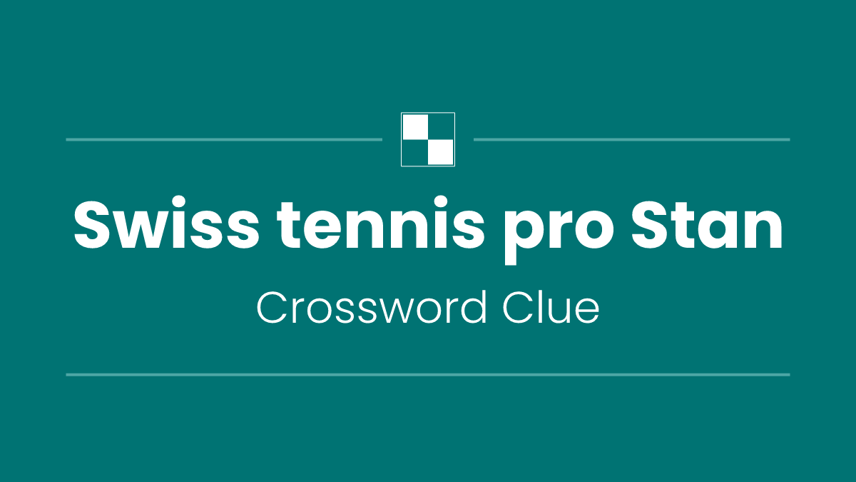 Swiss tennis pro Stan